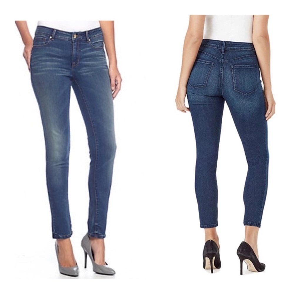Nine West jeans cigarette high rise skinny crop size 10